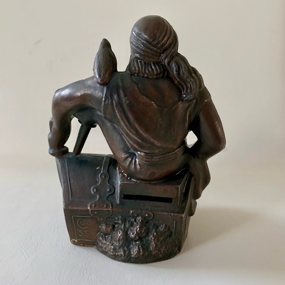 Vintage Treasure Island Pirate Brass Figure - Picture 4 of 10